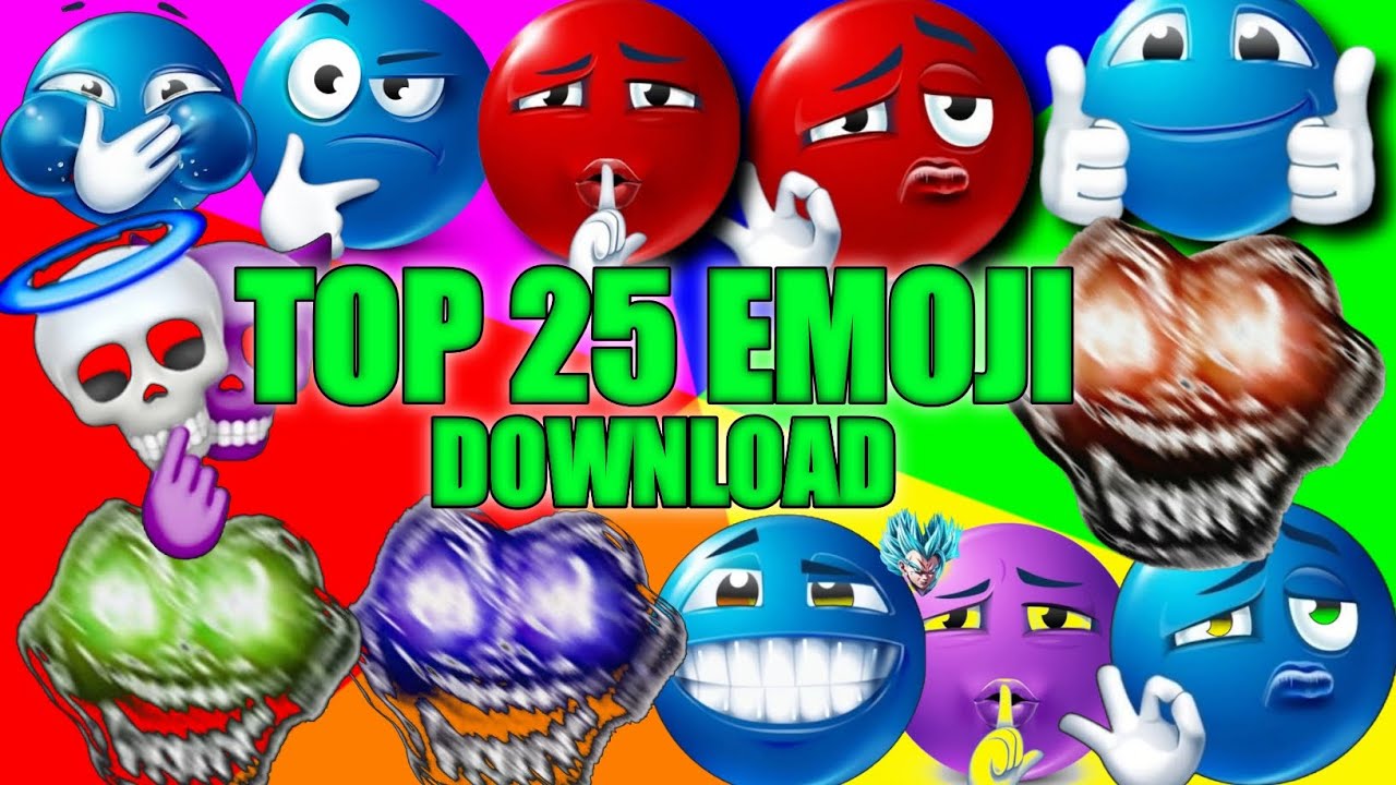 TOP 25 BLUE EMOJI AND NEW TROLL FACE Download Link 🗿🍷 #emoji #viralvideo