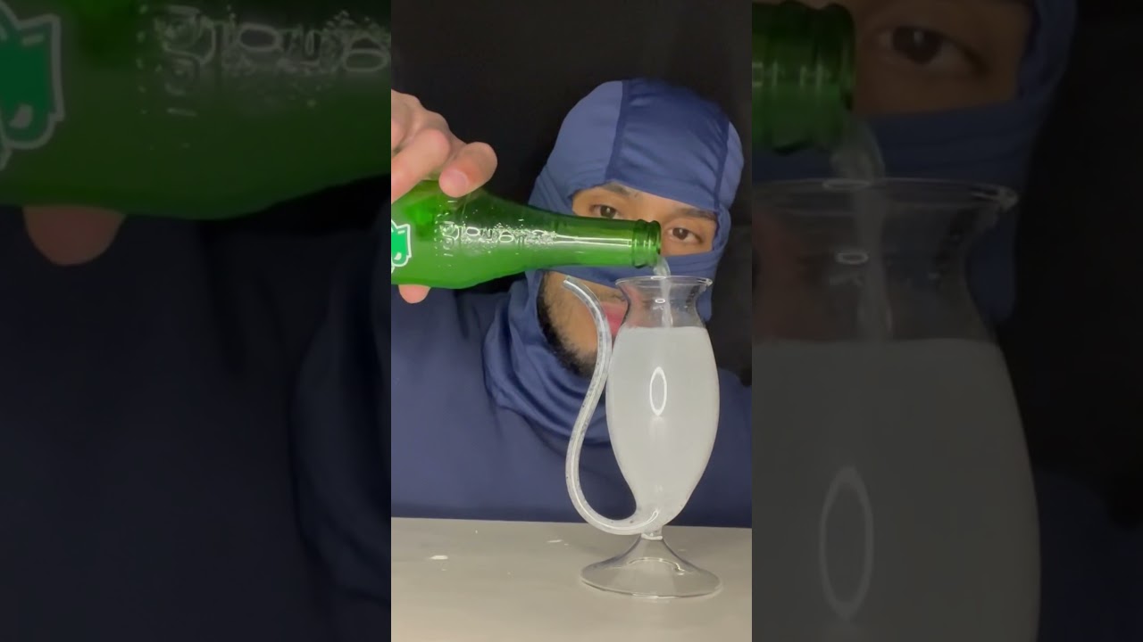 Jarritos Grapefruit Drinking Glass with Straw #ASMR