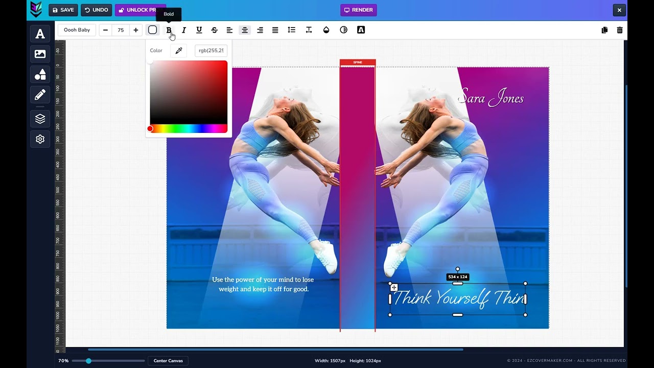 EZ Cover Maker Tutorial |  Working With Text Elements | EZ Cover Maker Official