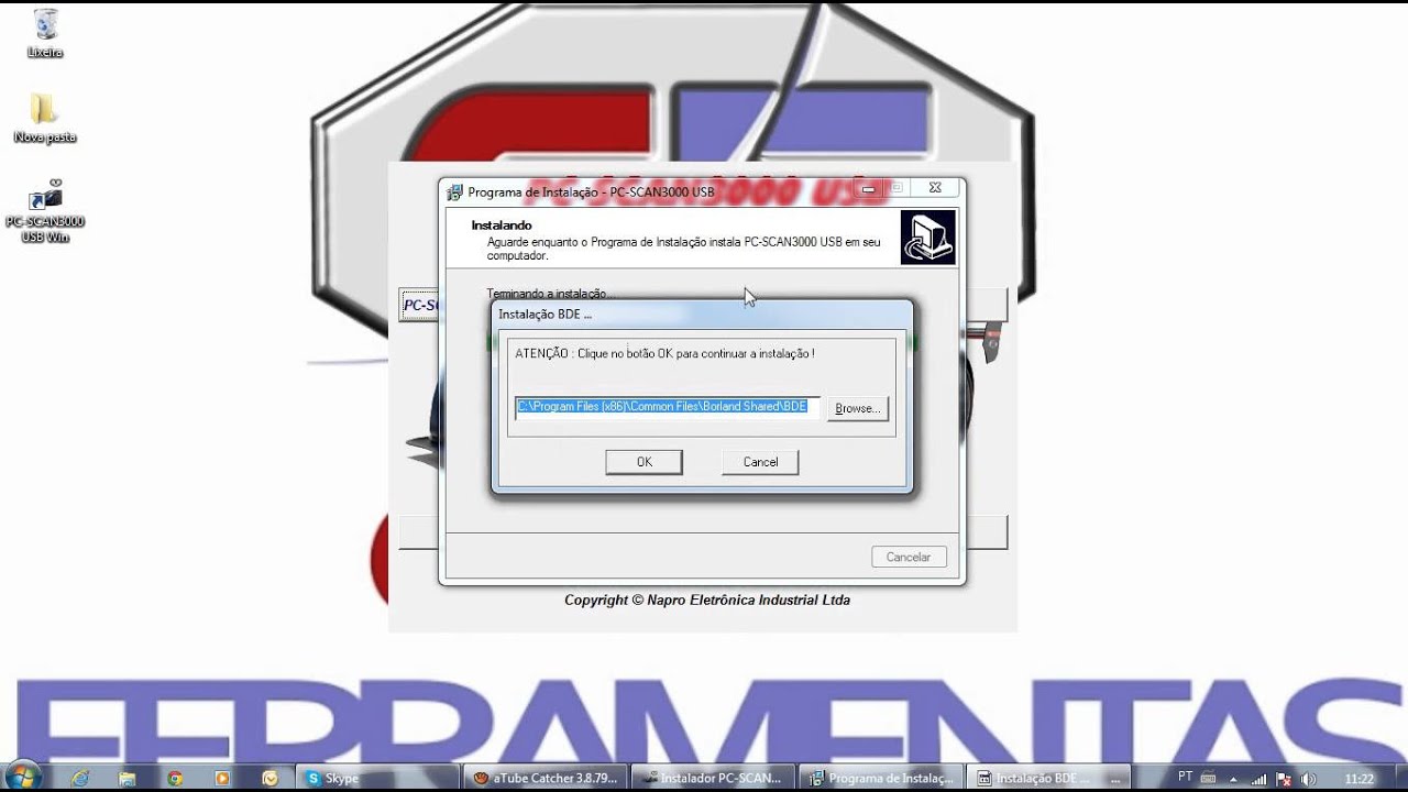 Instalando o Napro Pc Scan 3000 USB Celso Ferramentas