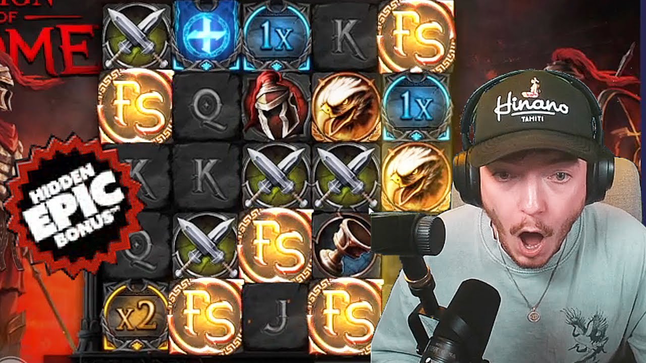 I HIT A MAX SCATTER 'HIDDEN EPIC BONUS' on REIGN OF ROME! (STREAM HIGHLIGHTS)