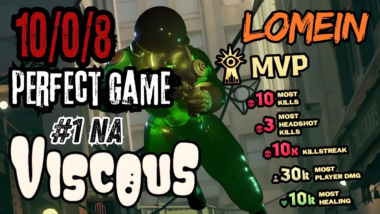 Lomaine BEST Viscous NA 🧪 – 10/0/8 PERFECT GAME | Deadlock High MMR Full Gameplay