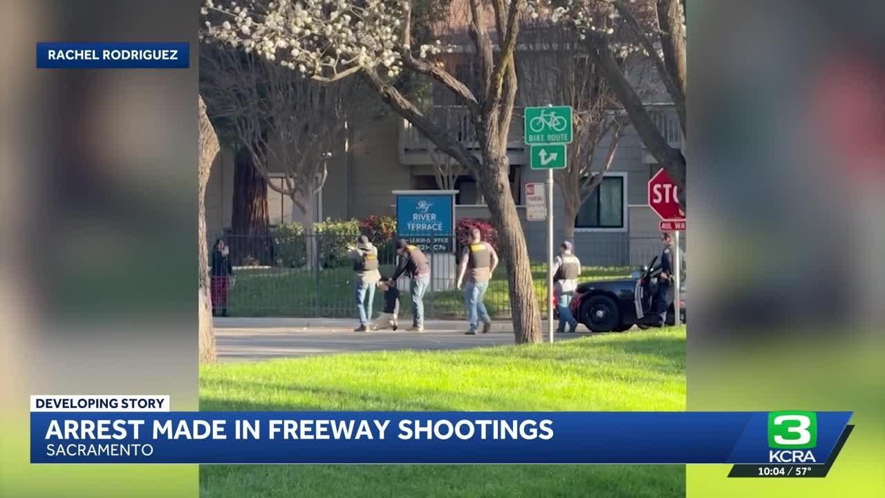 33-year-old man arrested after multiple Sacramento highway shootings; Uber driver injured