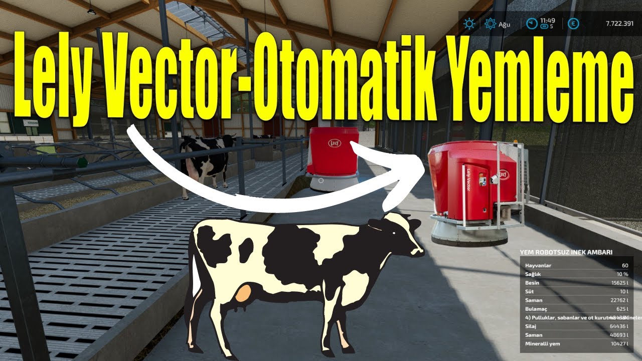 Farming Simulator 22 - LELY VECTOR - BÜYÜK İNEK AHIRI !