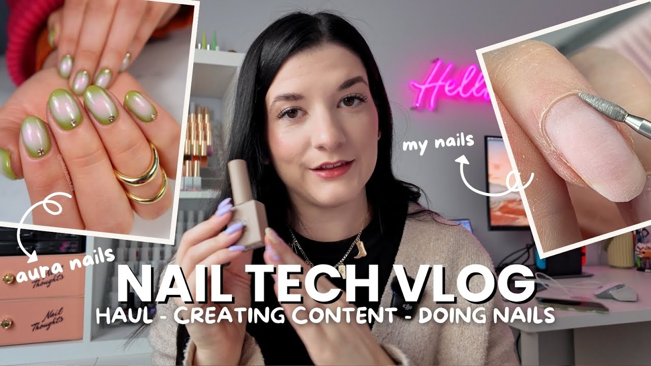 nail artist vlog 💅🏻 product haul | pr | structured gel nails