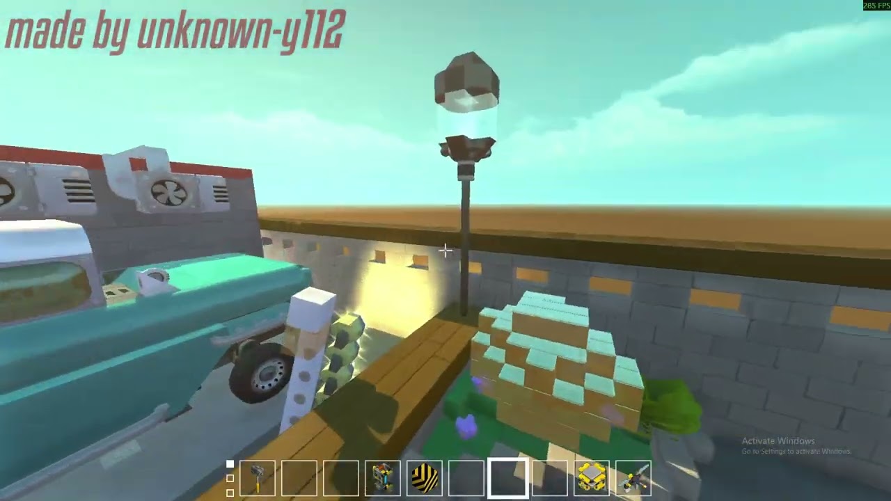 exploring a scrap mechanic workshop map ig