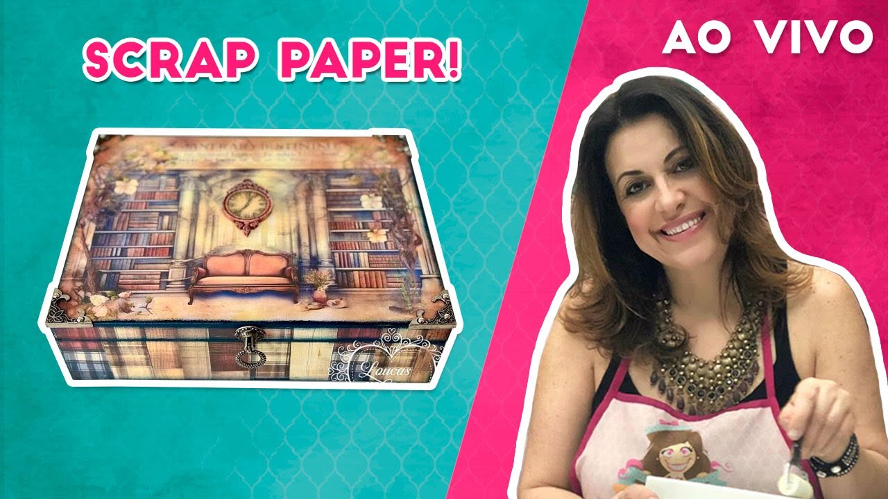 Como utilizar os Scrap Papers Loucas por Caixas - Caixa Relógio
