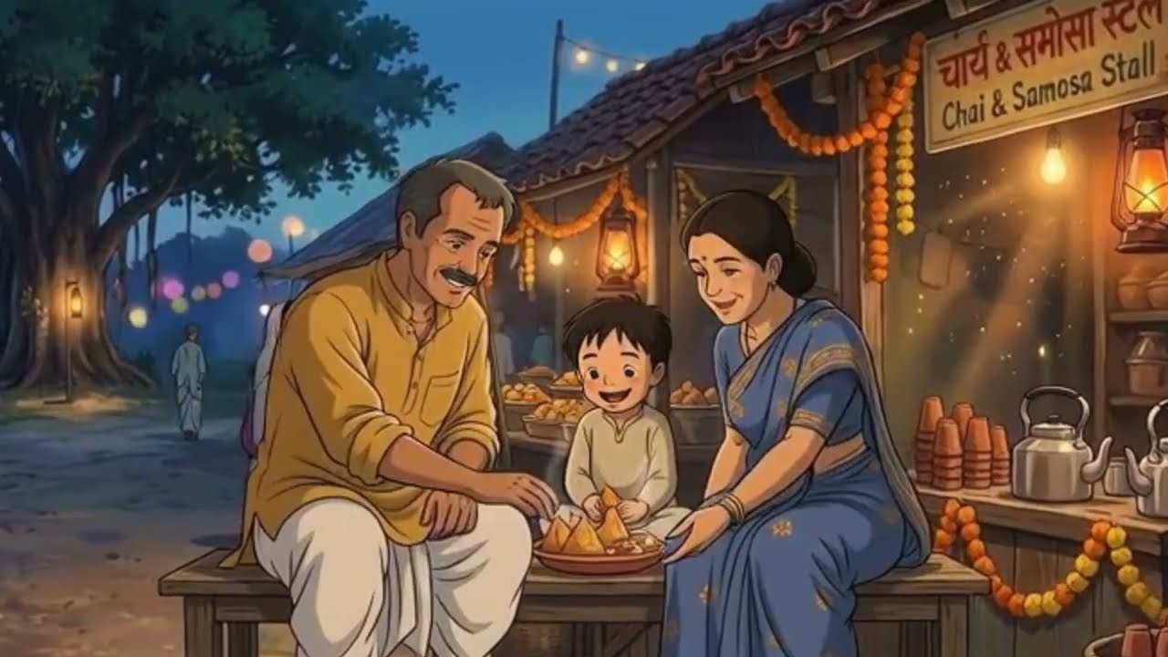 90s Village Mela Story| Nostalgic Fair Story in Ghibli Style | Ghibli Village ASMR