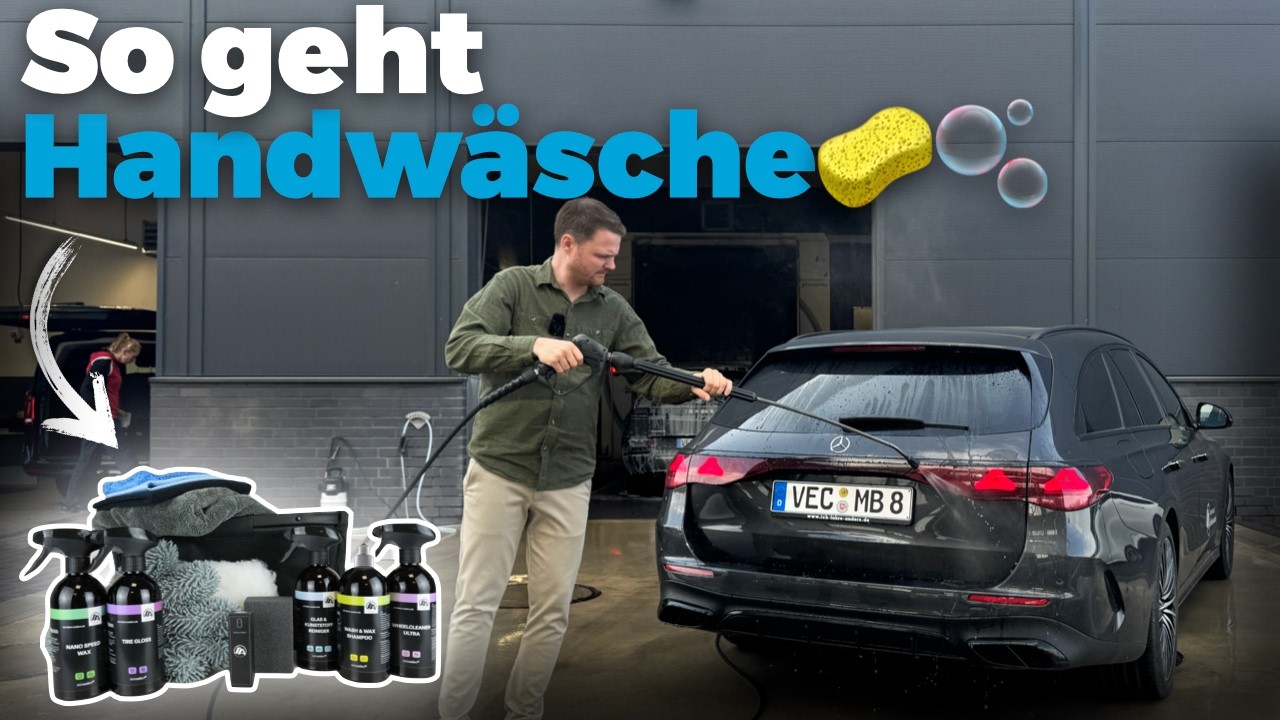 So pflegst Du Deinen Mercedes mit einer richtigen Handwäsche🫧🧽