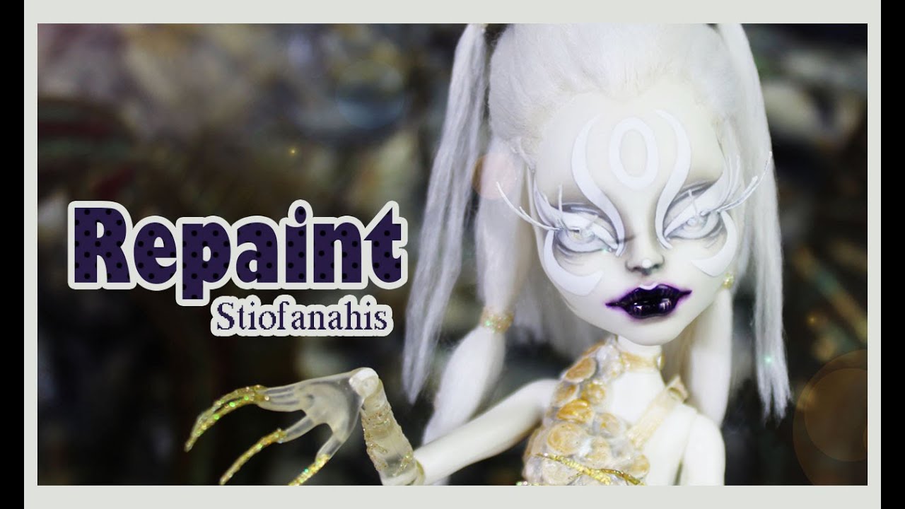 Monster High Repaint - Stiofanahis - Alien Fashion Icon OOAK Doll - English Subtitles