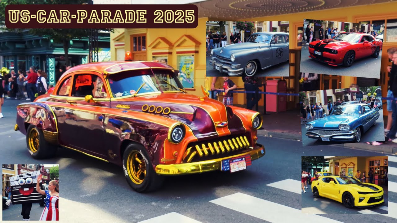 US-Car-Show im Movie Park Germany I Movie Park on Parade I Samstag, 06.09.2025 • US-Car-Parade 🚗