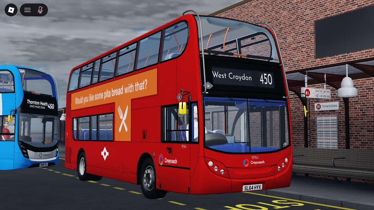 Roblox Croydon | Croycoach Voith Euro 6 SmartHybird Enviro 400 on 450