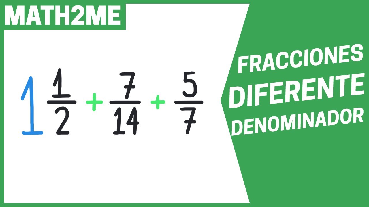 Suma y resta de fracciones con diferente denominador | Por amplificación