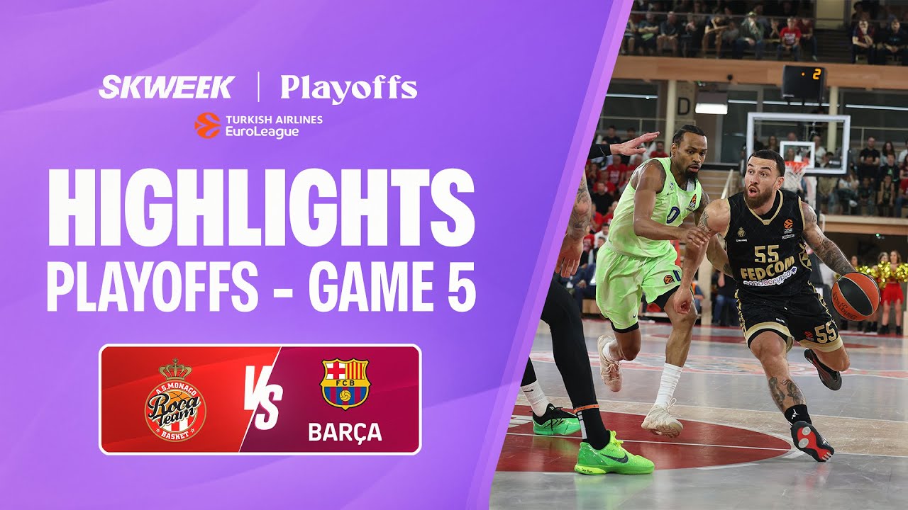 WHO'S GONNA QUALIFY FOR FINAL ?? Monaco vs Barcelona Game 5 Playoffs EuroLeague Highlights