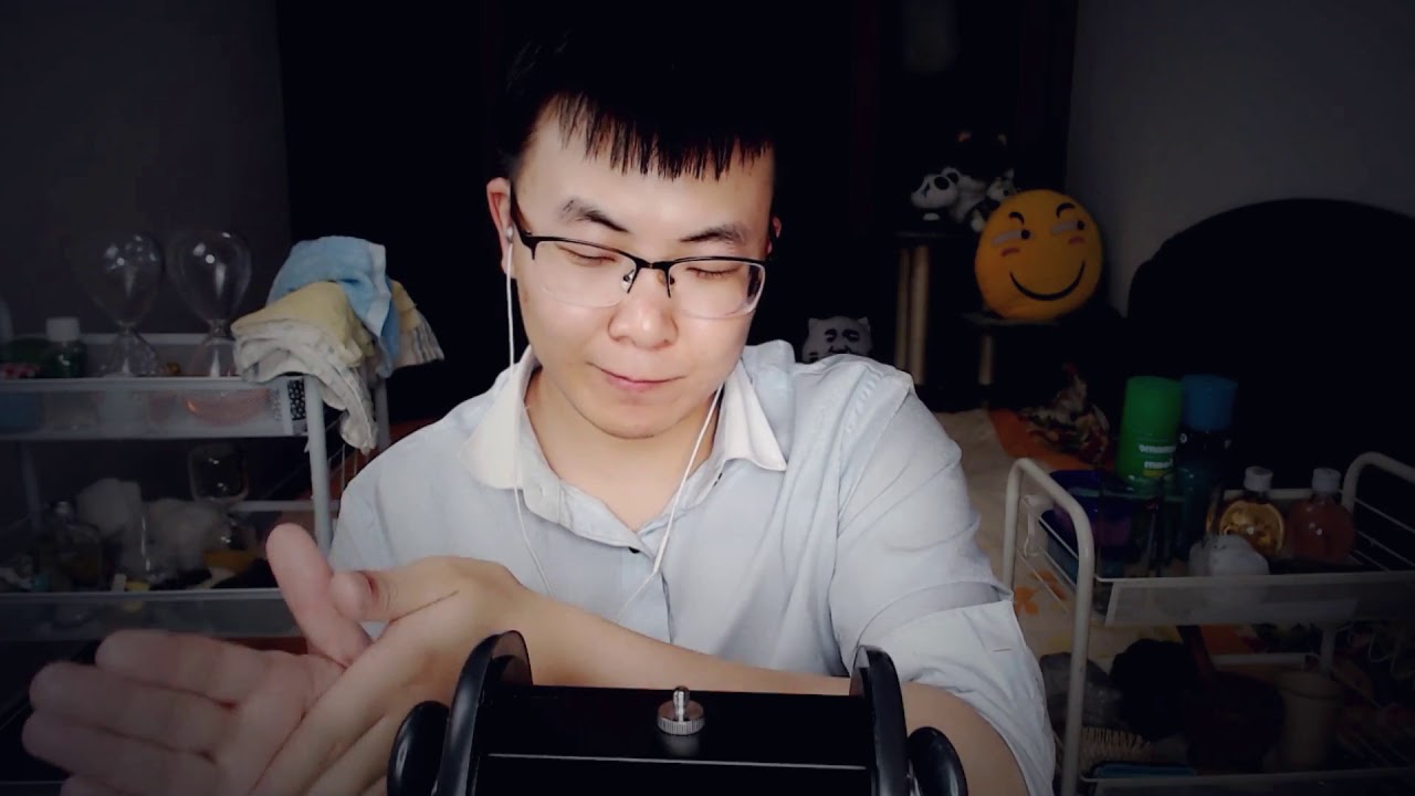 MR.lengshui ASMR 油腻的精油绵羊油捂耳朵芦荟胶＆模拟洗头，快来睡觉吧