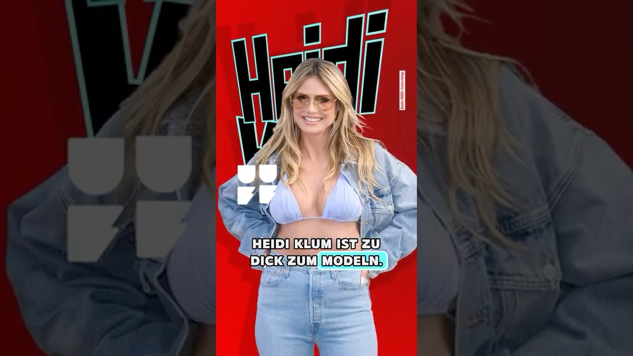&ldquo;Zu dick&rdquo;: Heidi Klums schwere Anf&auml;nge #heidiklum #gntm #biograph #funk