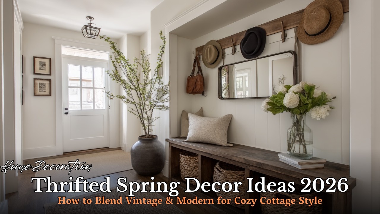 Thrifted Spring Decor Ideas | Blend Old & New Like a Pro! Modern Cottage Charm