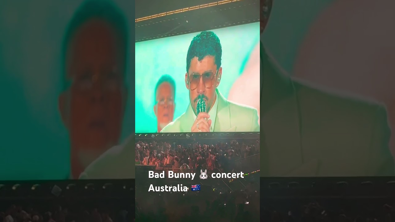 Bad bunny 🐰 Australia 🇦🇺 #sydney #australia #sydney #australiadiaries #concert