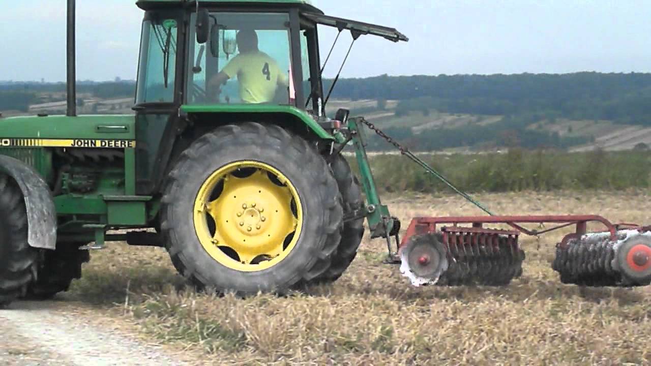 Talerzowanie 2011 - John Deere + Kverneland [HD]