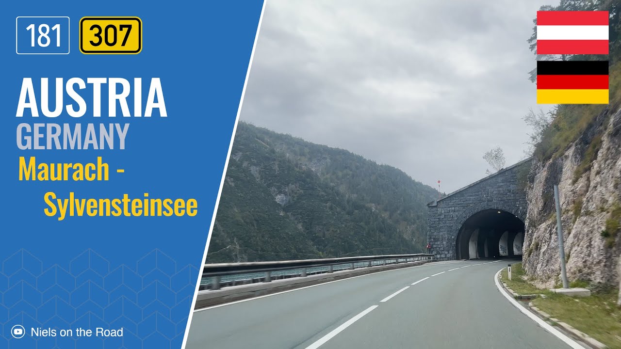 На автомобиле по Австрии и Германии: Bundesstra&szlig;e B181 и B307 от Маураха до Зильвенштайнзее