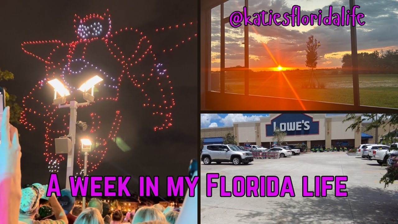 A WEEK IN MY FLORIDA LIFE | Home update, Epcot, Disney drone show #home #floridalife #epcot  #drone