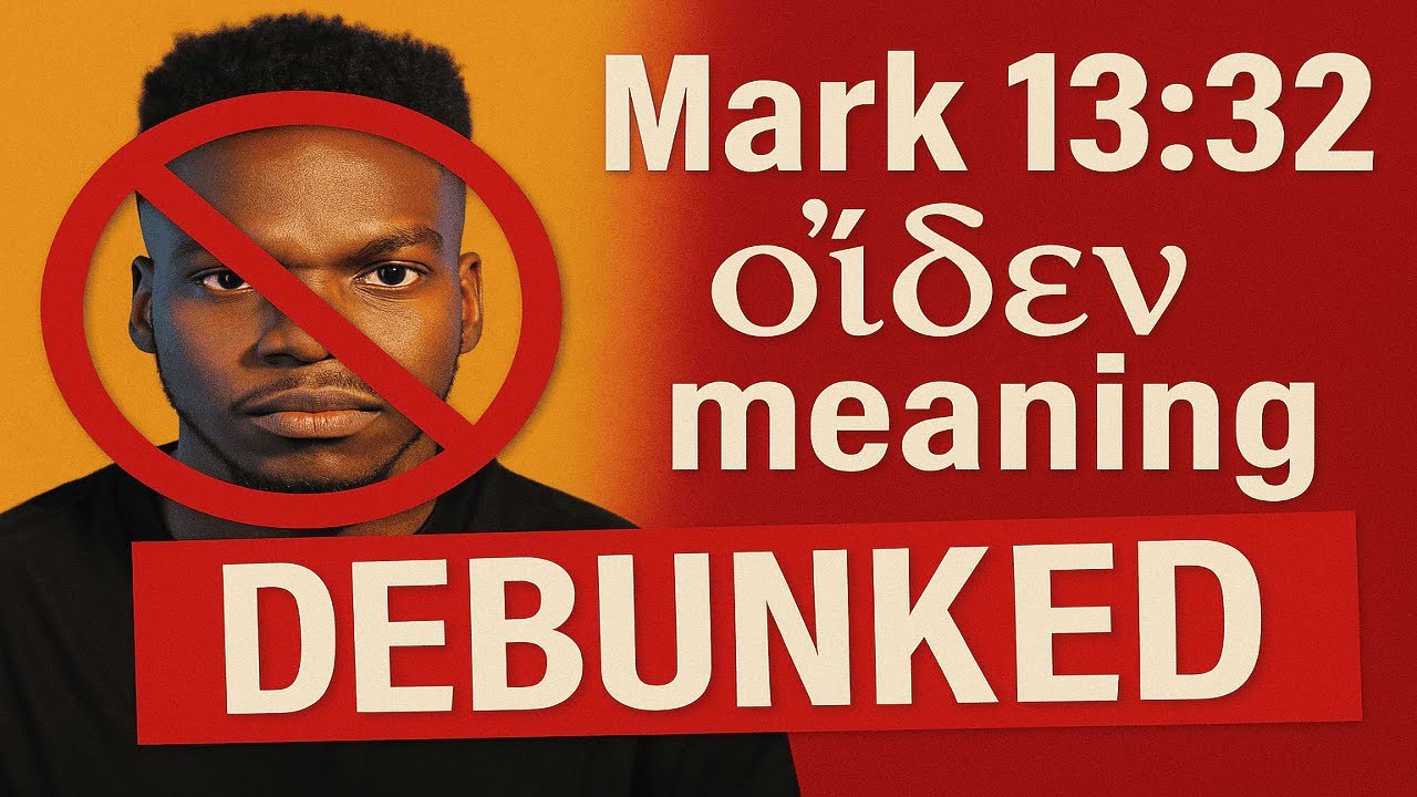 GodLogic COMPLETLY DEBUNKED on Mark 13:32 and the meaning of Oiden