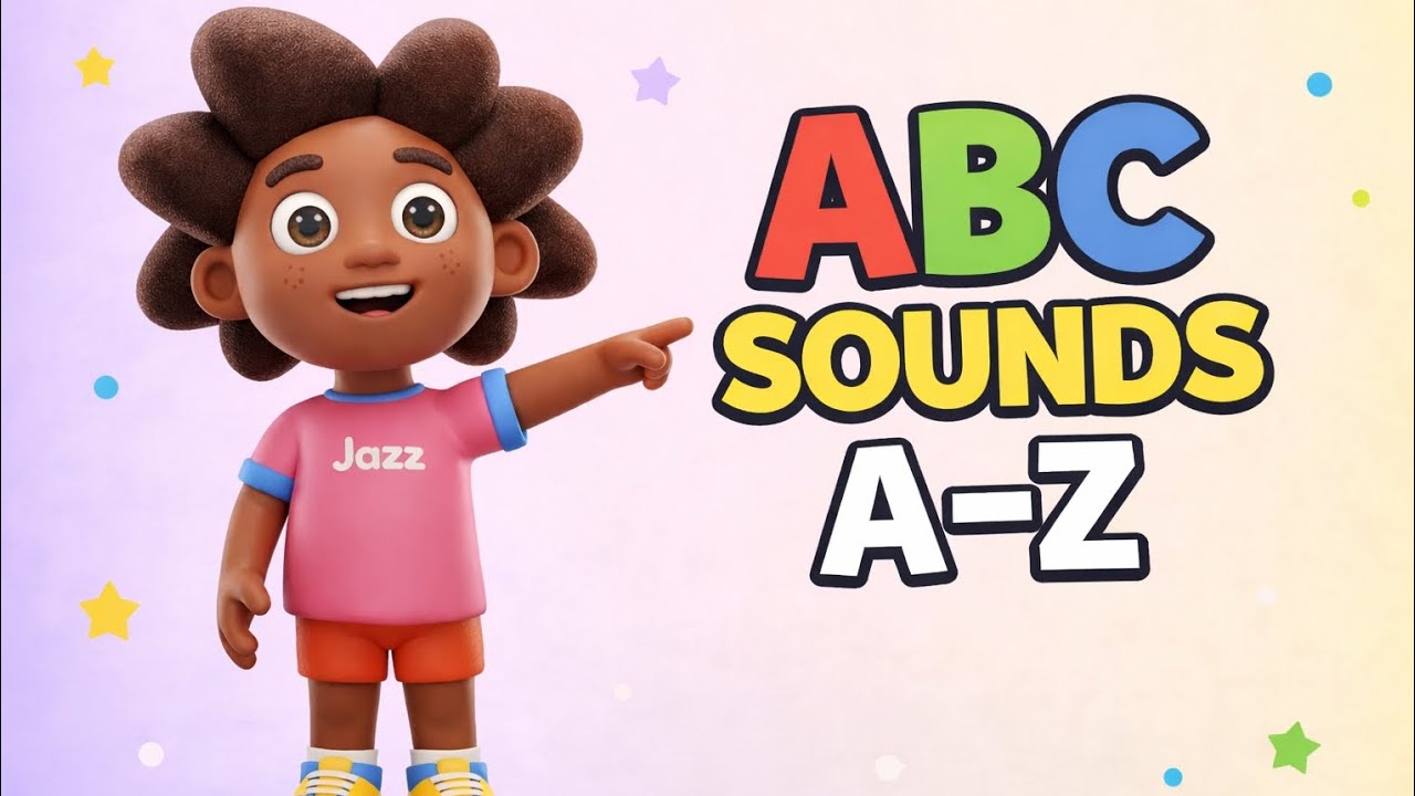 ABC Alphabet Sounds A–Z | Learn Letter Sounds with Jazz | Phonics for Kids