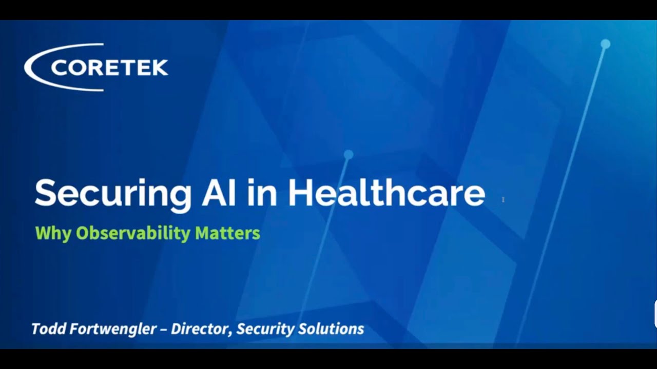 Securing AI in Healthcare: Why Observability Matters
