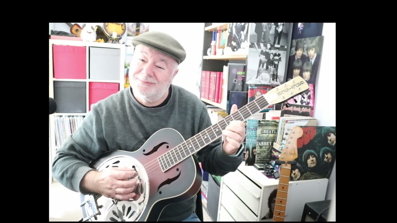 301.   Bar Room Blues -  acoustic blues lesson, pt 2 -  playthrough with tabs