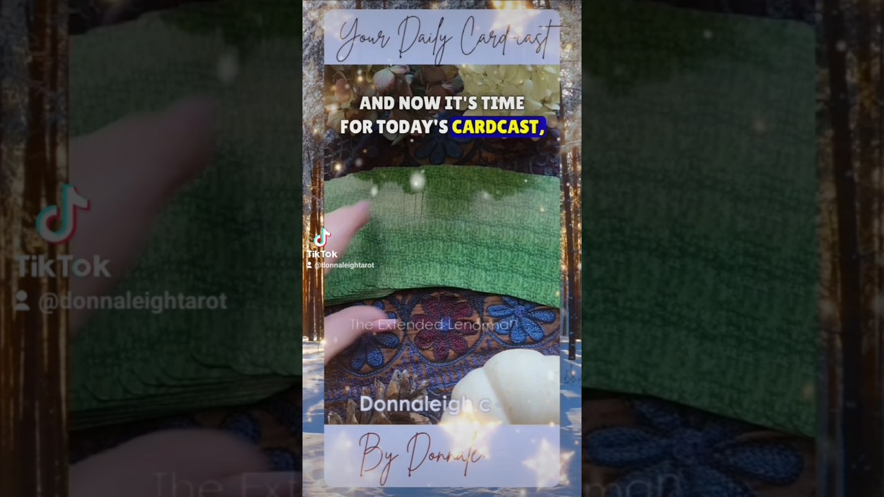 Today's Card-cast. #Lenormand ##lenormandreading #tarot #lenormandcards #lenormanddeck