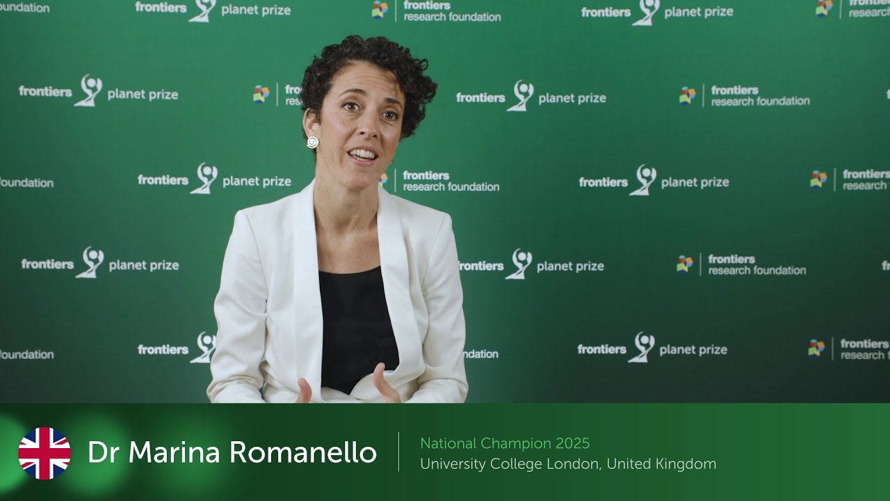 Dr. Marina Romanello, National Champion 2025, University College London, United Kingdom