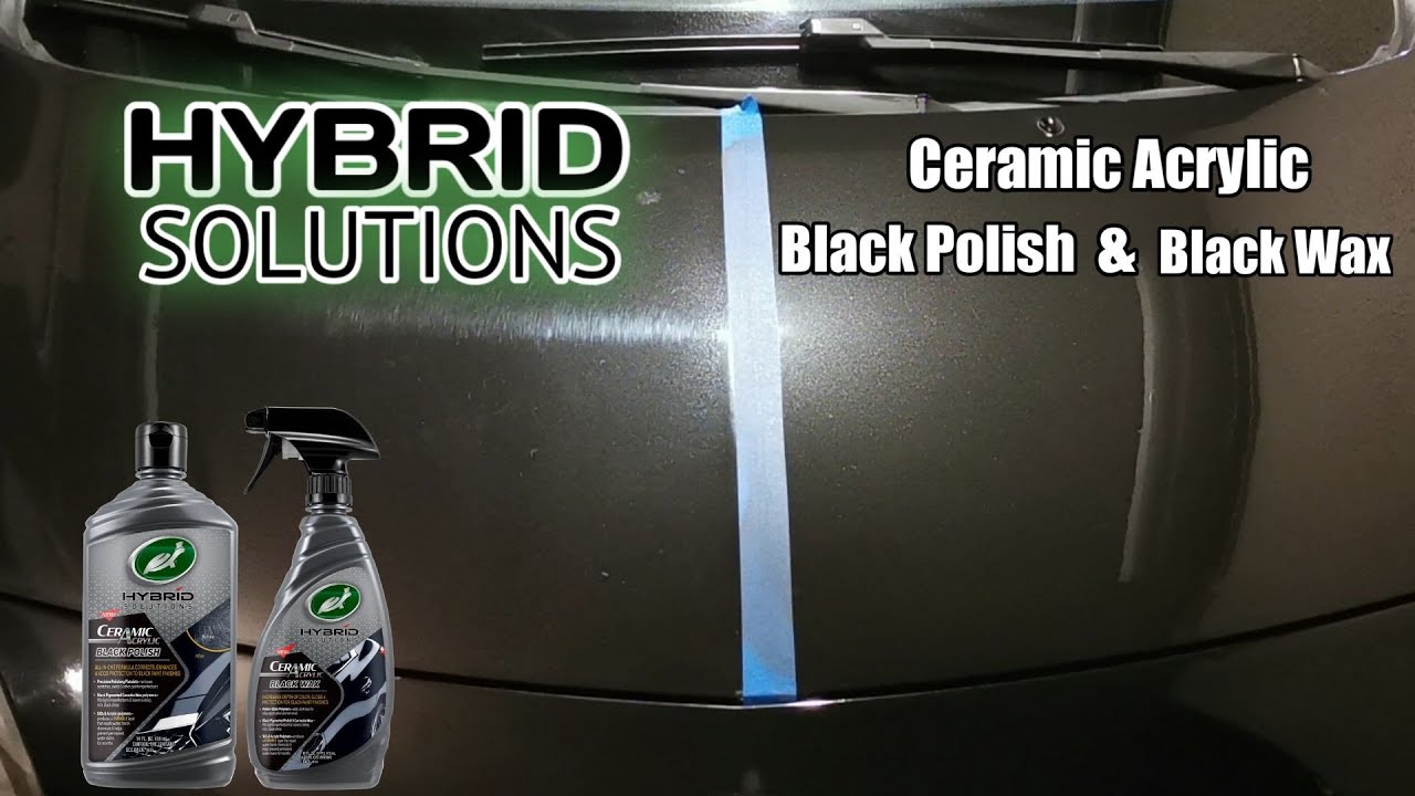 Hybrid Solutions Ceramic Acrylic Black Polish And Black Wax by Turtle Wax!