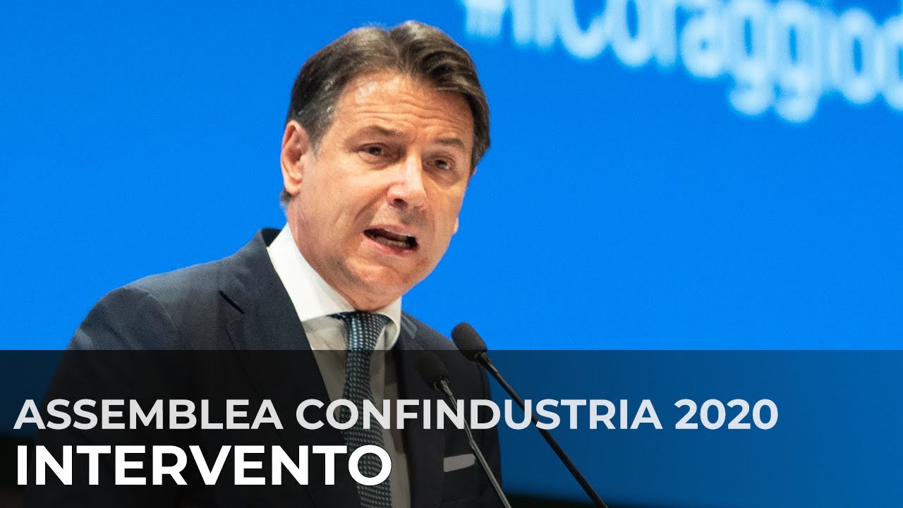 Intervento del Presidente Conte all'Assemblea di Confindustria