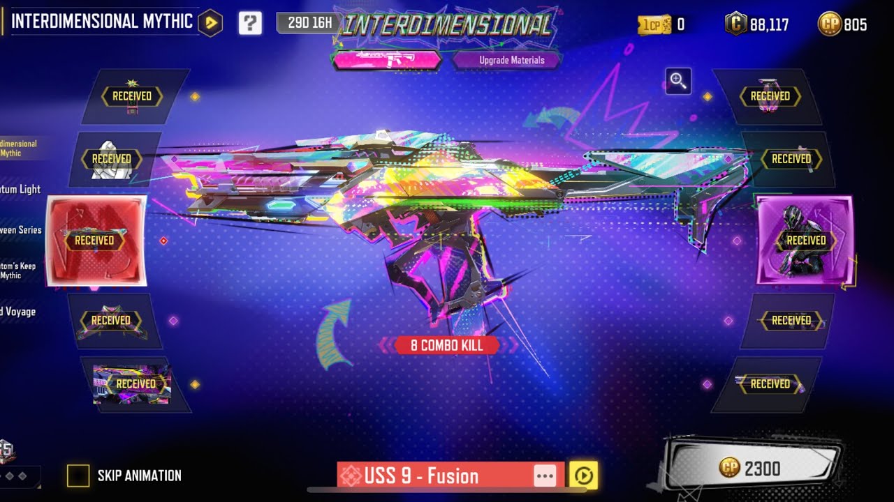 Buying New Mythic USS 9 - Fusion & Maxing it out by Opening the INTERDIMENSIONAL MYTHIC Drop in CODM