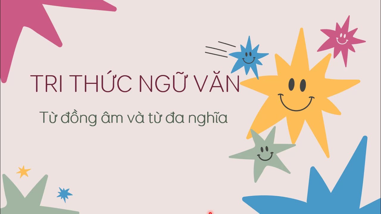 Tri thức ngữ văn: Từ đồng âm và từ đa nghĩa - Ngữ văn lớp 6 [OLM.VN]