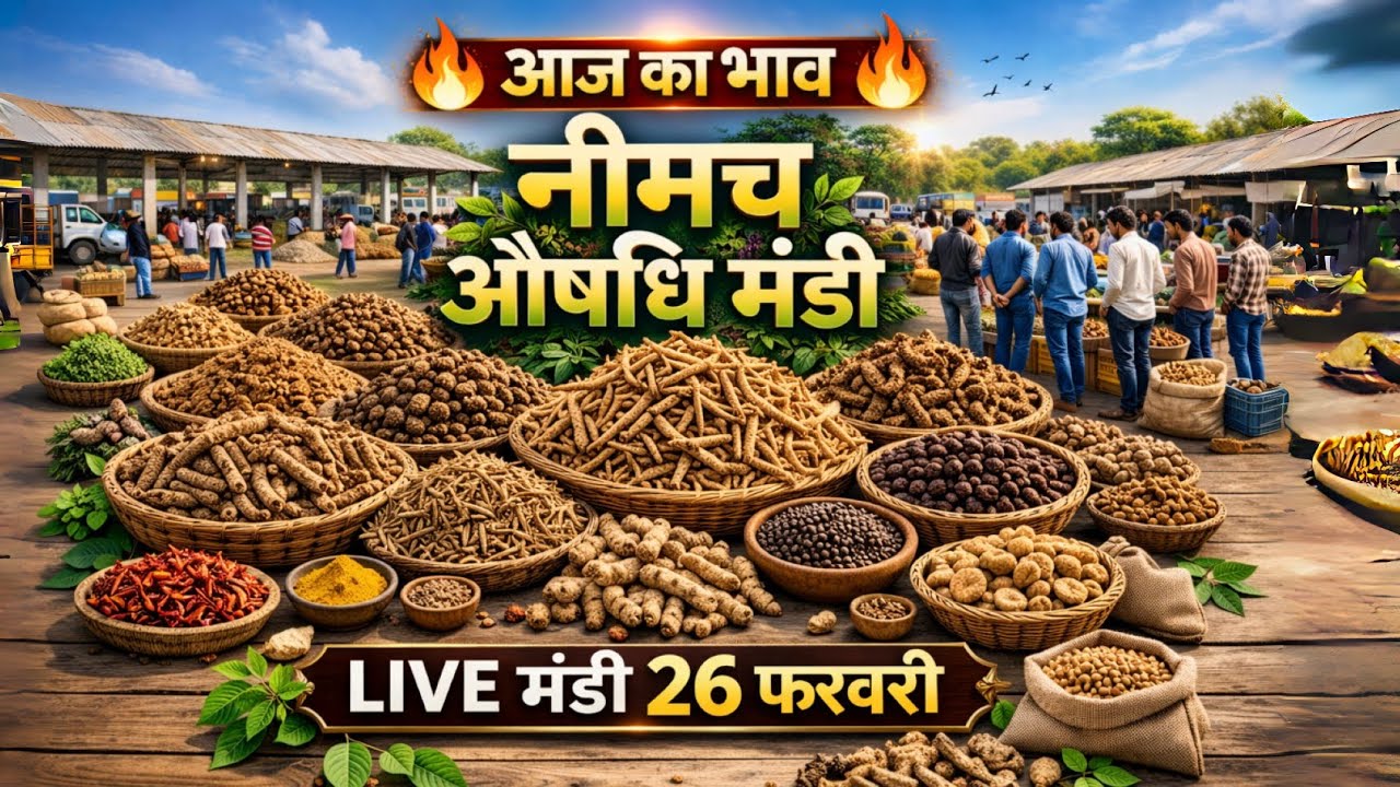नीमच औषधि मंडी आज का ताज़ा भाव | दुर्लभ जड़ी-बूटियों की LIVE मंडी । Neemuch Mandi। Sanjay Dhakad 