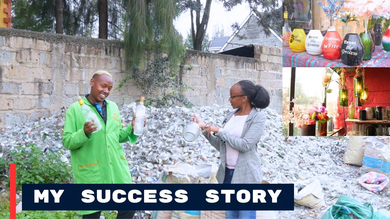HOW A YOUNG KENYAN TIKTOKER  IS TURNING WASTE BOTTLES INTO AMAZING GLASSWARE | RECYCLING