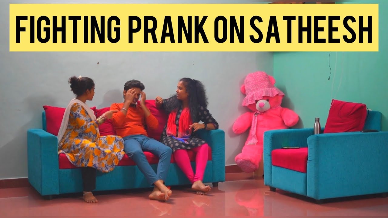 Fighting prank on satheesh😂|#prank #shorts #shortsvideo #couple