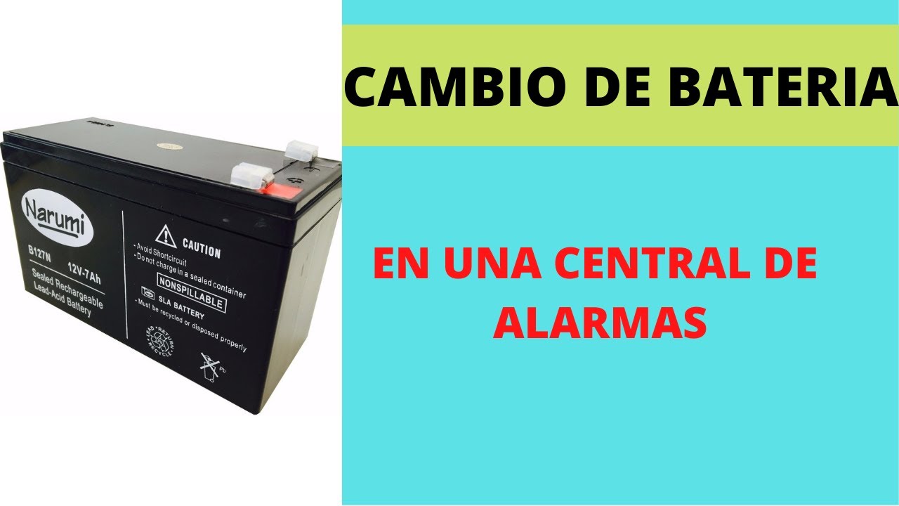 Cómo y cuándo cambiar la batería de nuestro sistema de alarmas.