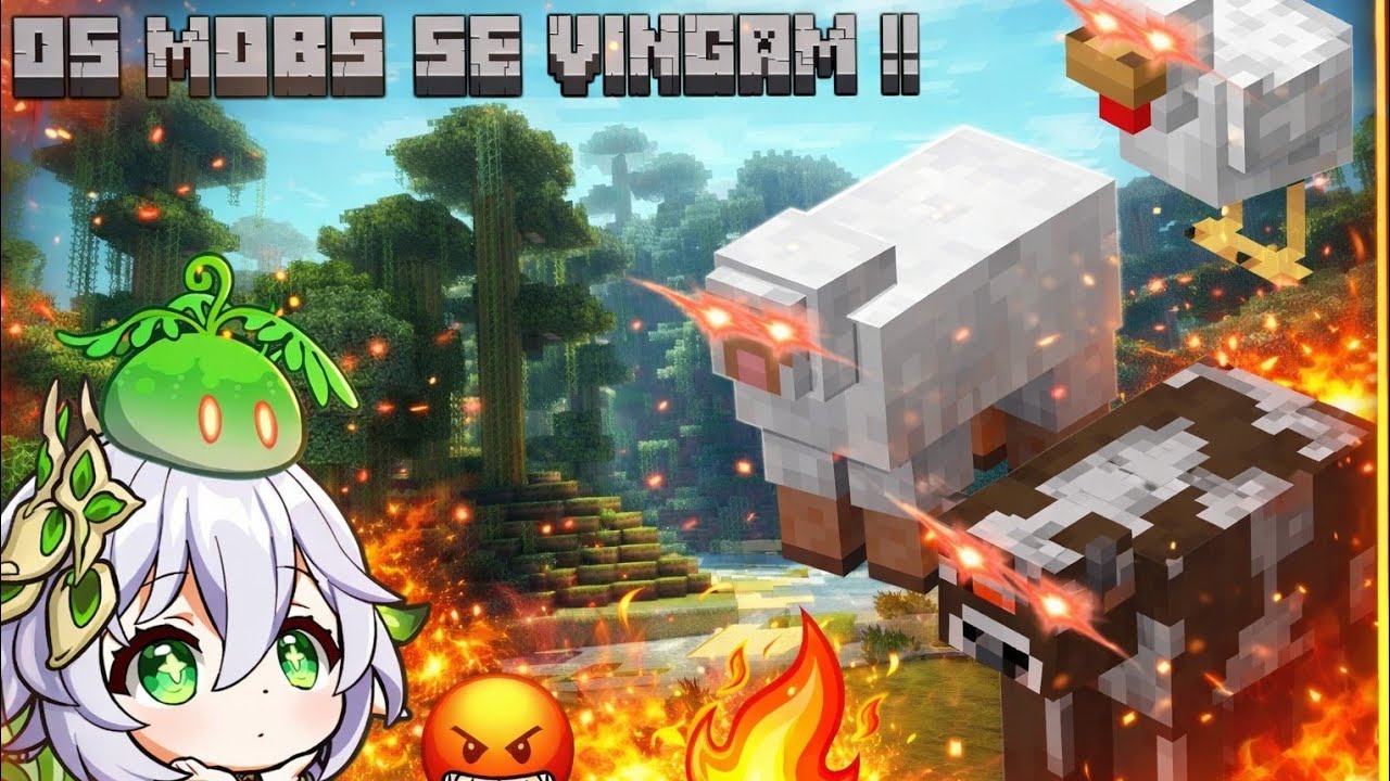 MINECRAFT, MAS OS MOBS PASSIVOS SE VINGAM DE MIM 😳🐄 (RevMobs MOD)