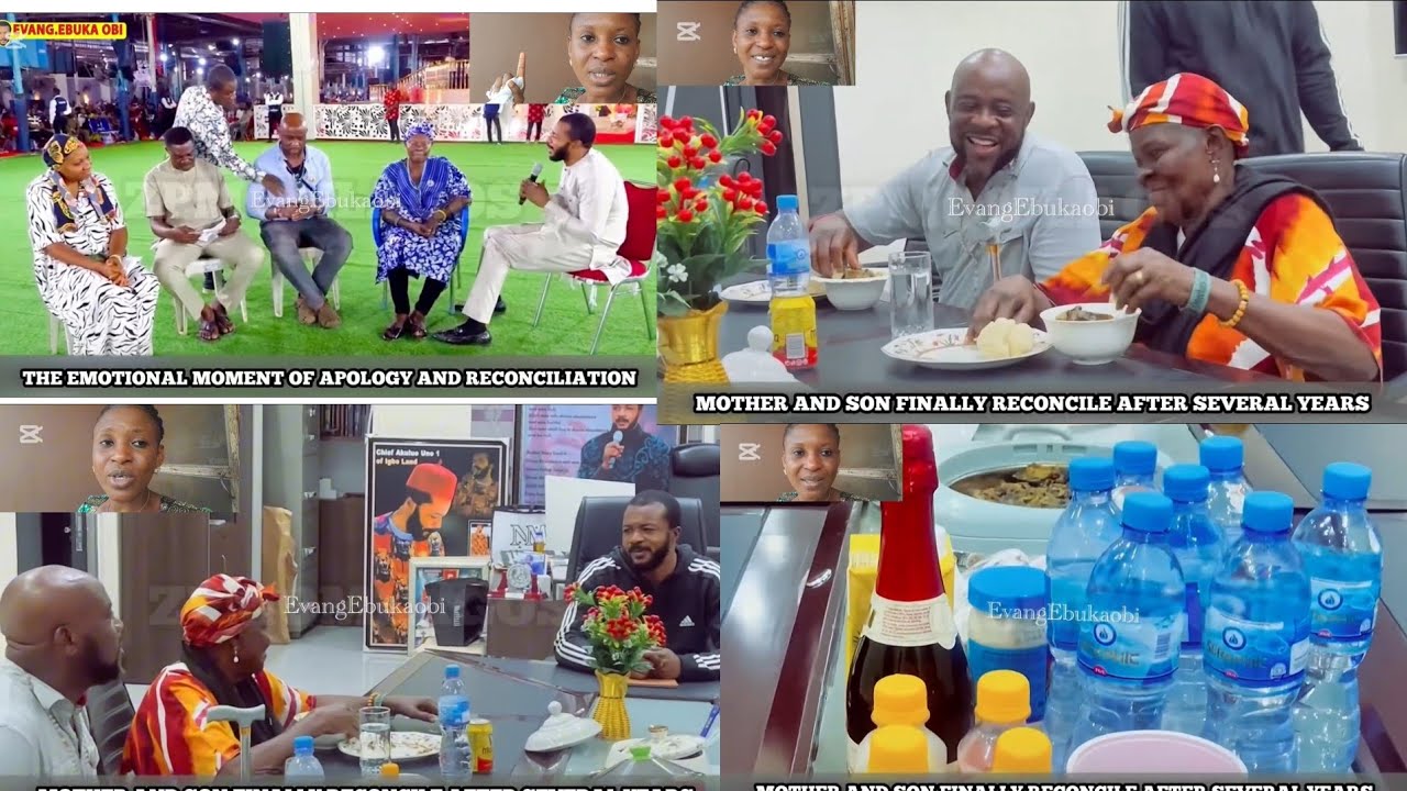 Evang Ebuka Obi Had Dinner With This Family After Reconciliation Of Mother And Son