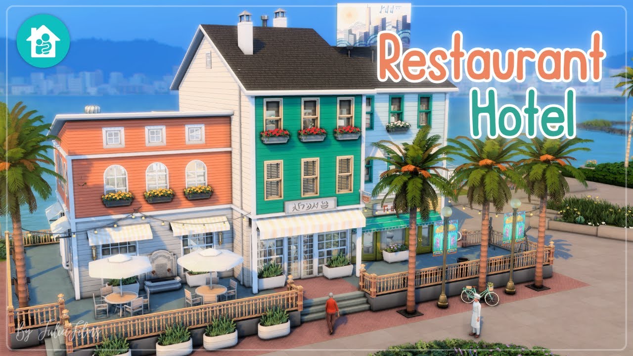 Ресторан🍝Гостиница🧳│Строительство│Restaurant Hotel│SpeedBuild│NO CC [The Sims 4]