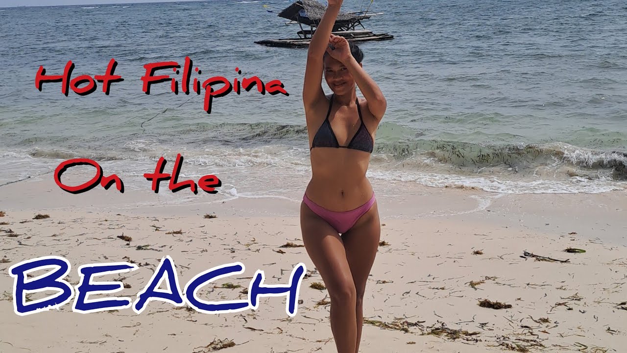 FILIPINA ON THE WHITE BEACH| SPENDING MY DAY AT THE VERY NICE COOL BREEZE #beach#bikini#philippines