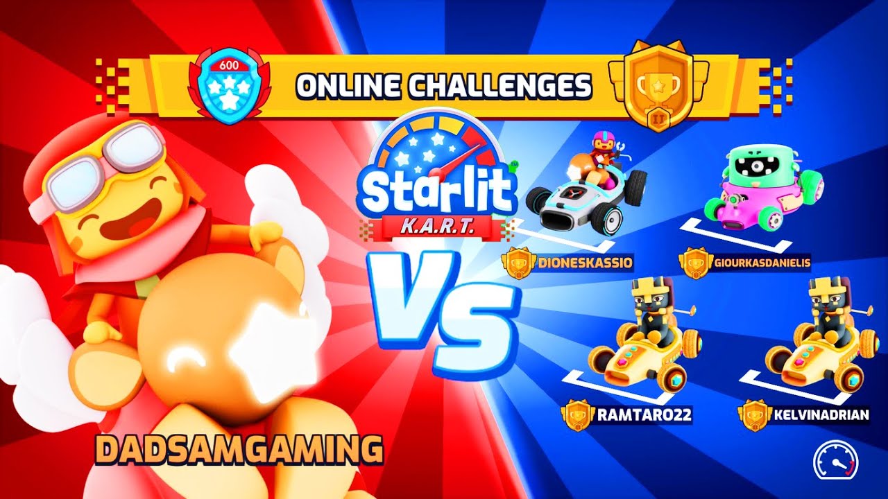 STARLIT KART RACING MULTIPLAYER MODE (ONLINE CHALLENGE) BY FLYING KART | FIRST PS5 GAMEPLAY |