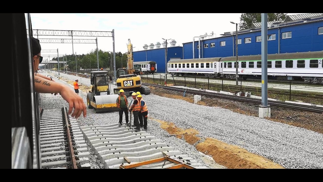 Modernizacja stacji Idzikowice CMK - Widok z okna TLK