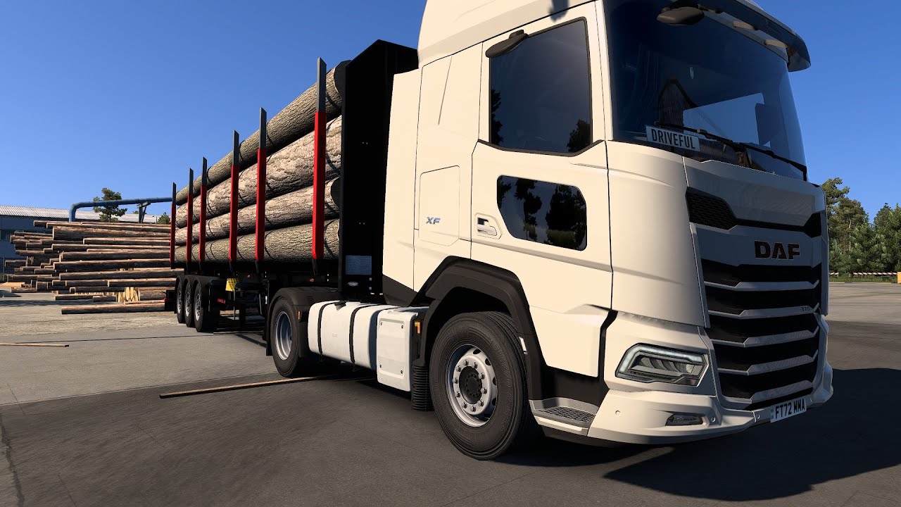 Transporting Wooden Logs: Euro Truck Simulator 2 | Precision Logging Delivery