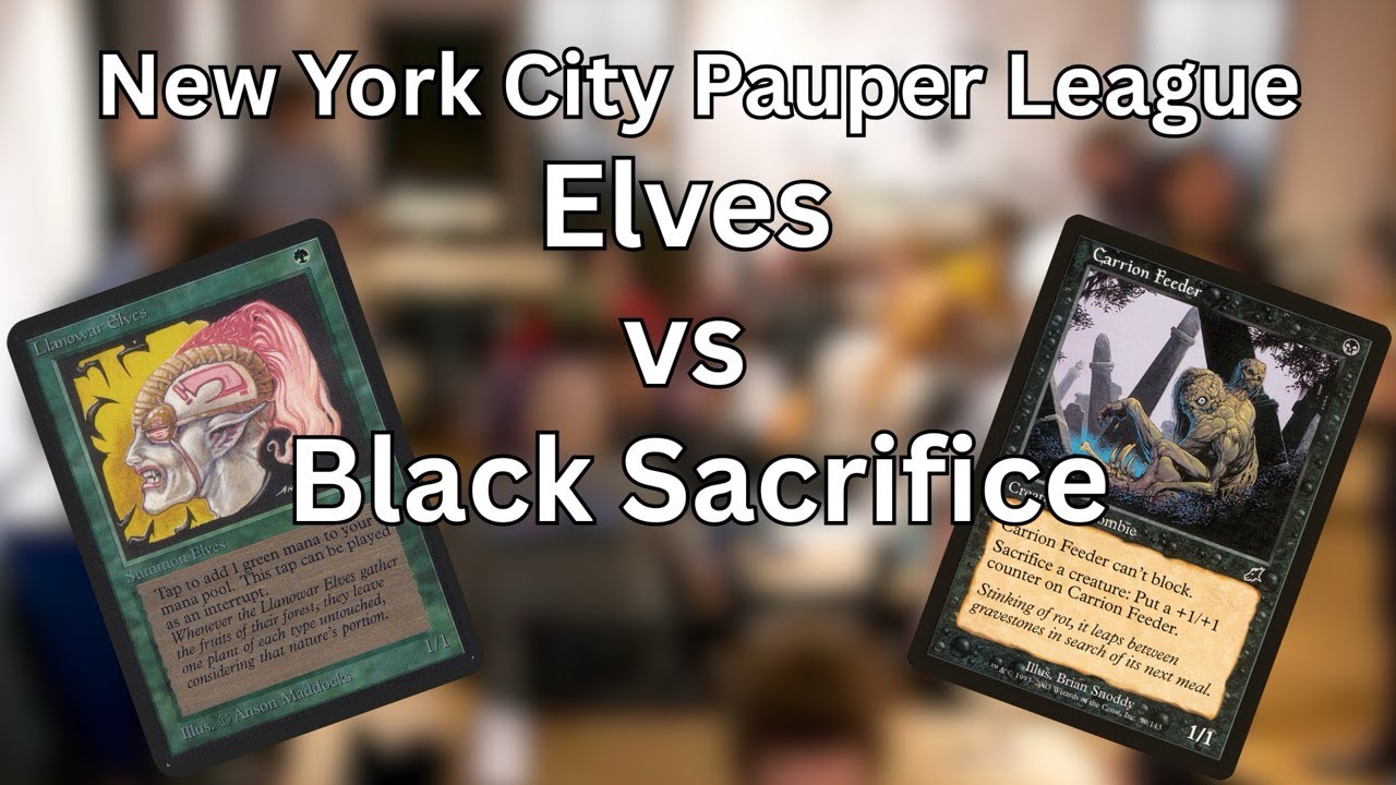 Elves vs Black Sacrifice | NYC Pauper League S4W3 | MTG Gameplay