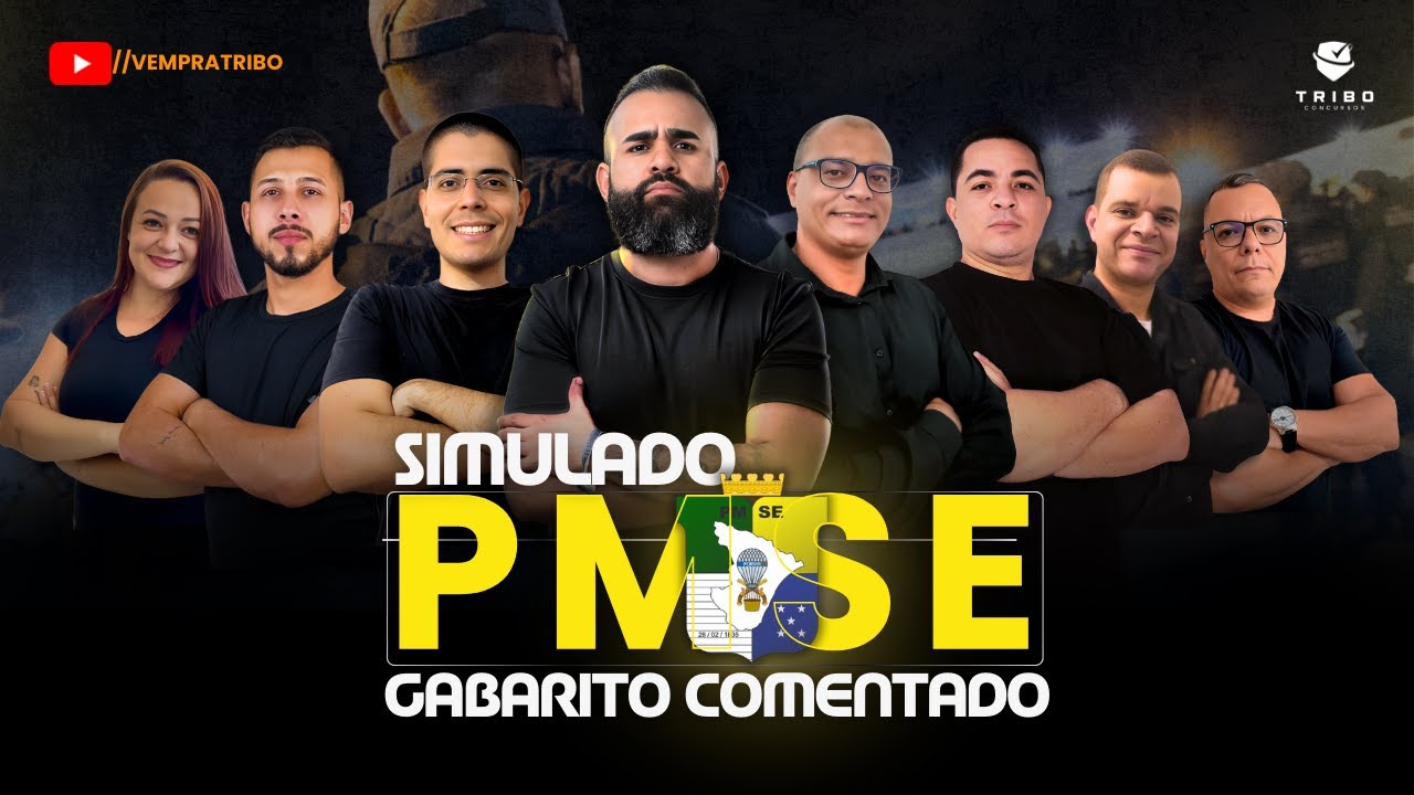 SIMULADO PMSE - GABARITO COMENTADO. Tribo Concursos.