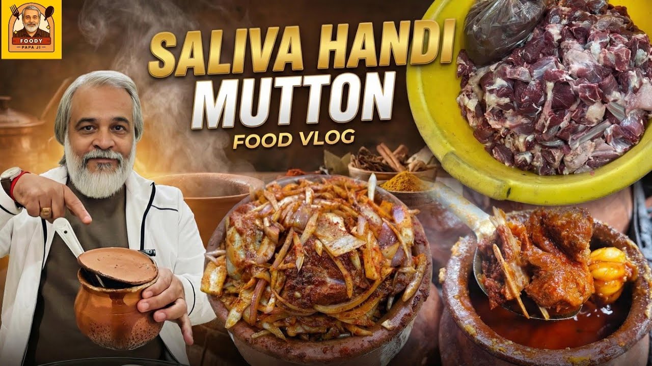 The Most Famous Khassi Bakre Ka  Mutton At SALIVA HANDI MUTTON | हांडी मटन | Handi Mutton Recipe |