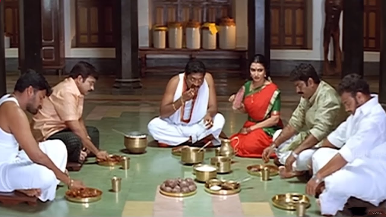 Prakash Raj Interesting Movie Food Eating Scene | @TeluguVideoZ